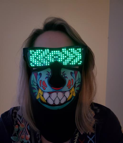 Sound Reactive Tiger LED Glow Mask picture