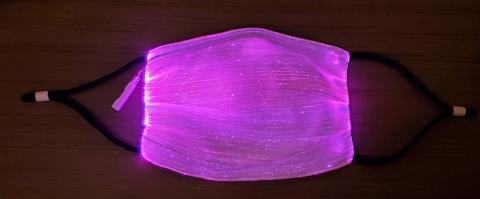 LED COLOR CHANGING FIBER OPTIC FACE WEAR picture