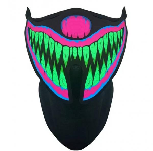 Sound Reactive Glow Clown Mask picture