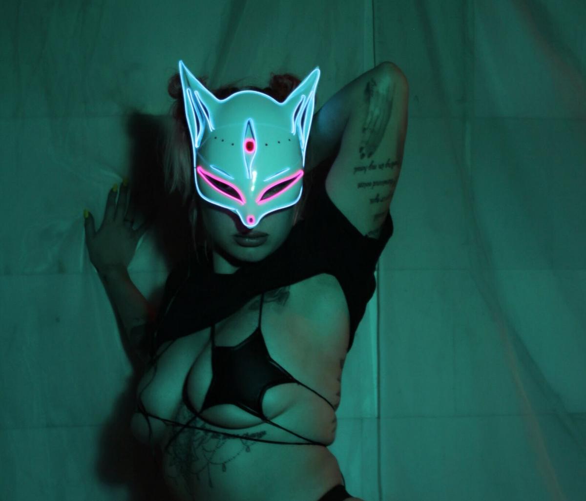Japanese Kitsune Glow Mask picture