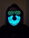 Sound Reactive Tiger LED Glow Mask