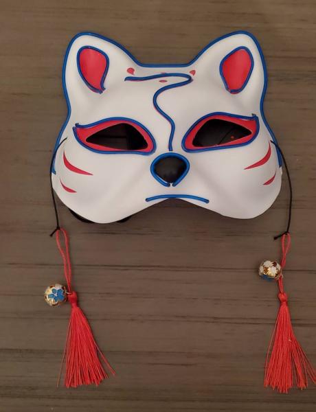 Kitsune Neon Blue Mask picture