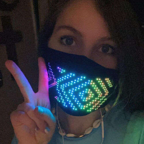 Programmable BIG LED Display Face Mask picture