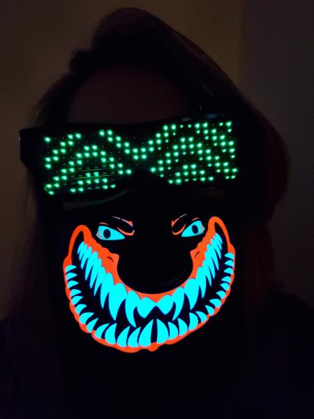 Sound Reactive Gremlin LED Glow Mask picture