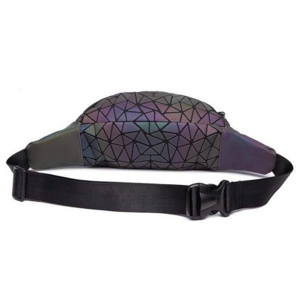 Holographic Geometric Color Changing Fanny pack picture