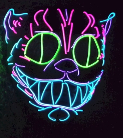 CHESHIRE CAT GLOW MASK picture