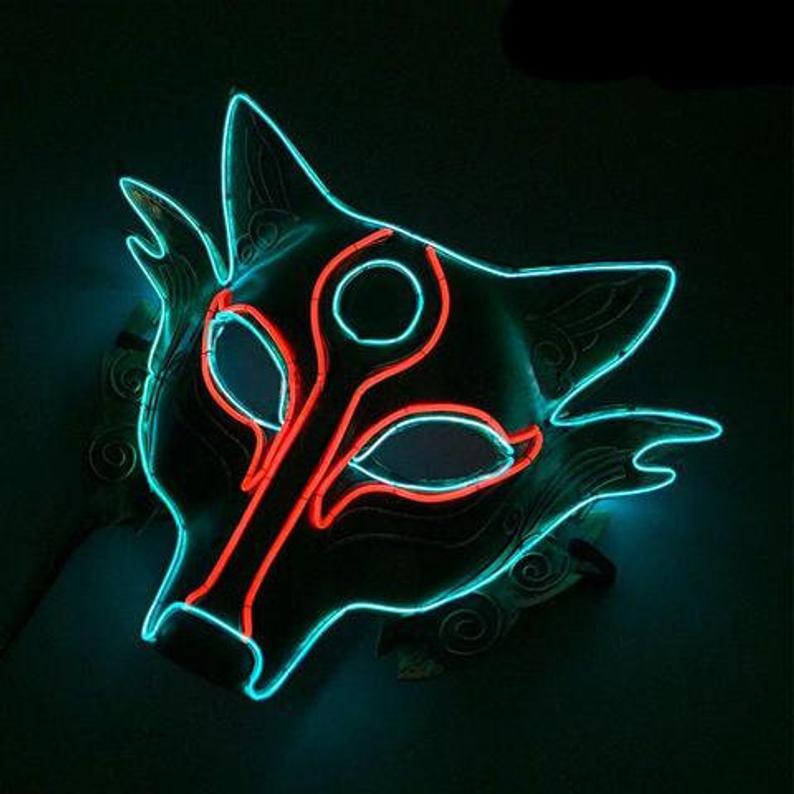 Kitsune Neon Glow Mask picture