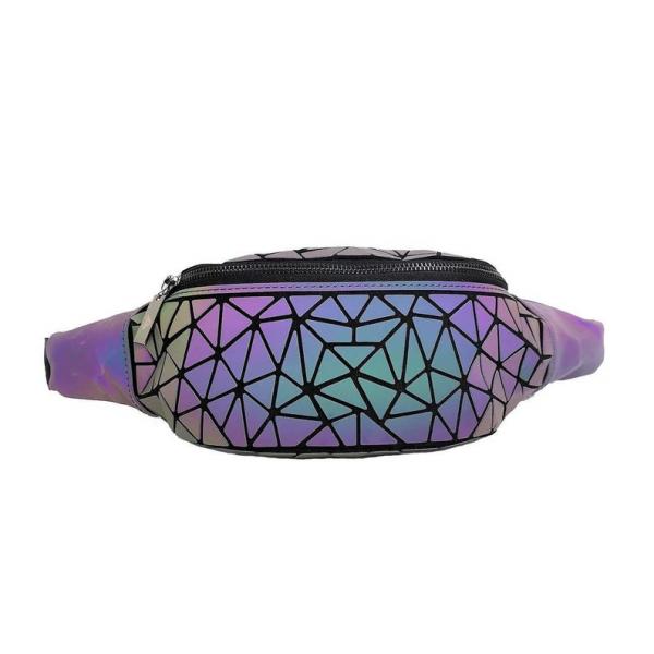 Holographic Geometric Color Changing Fanny pack picture