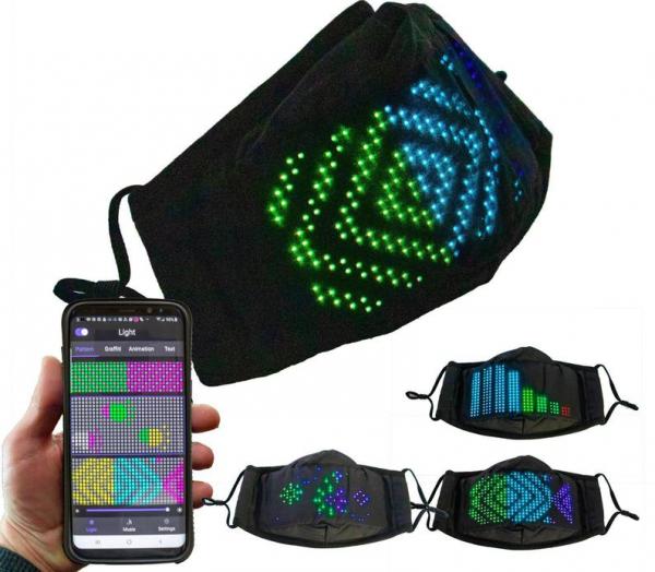 Programmable BIG LED Display Face Mask picture