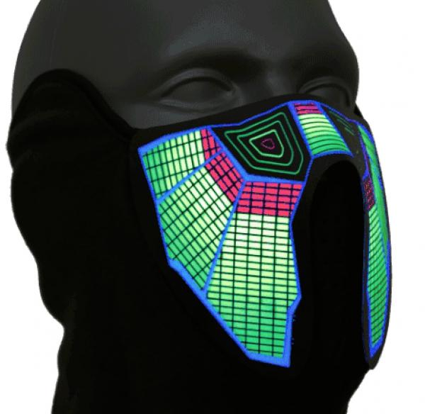 SOUND REACTIVE CYBER PUNK MASK picture