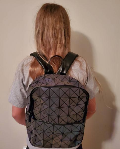 Holographic Geometric Color Changing Backpack picture