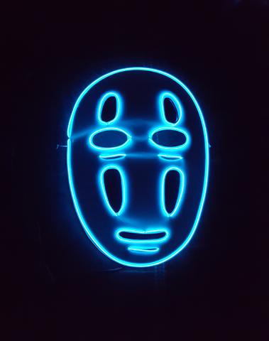 No Face Neon Glow Mask picture