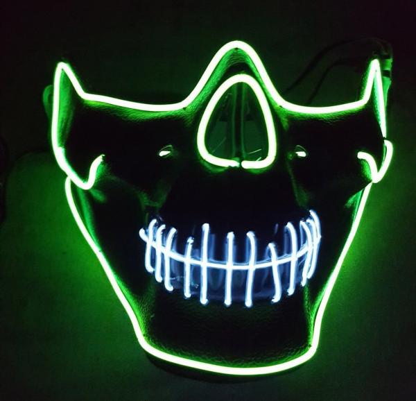 Neon Skull Glow Mask picture