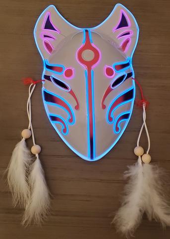 KITSUNE COSPLAY NEON GLOW MASK picture