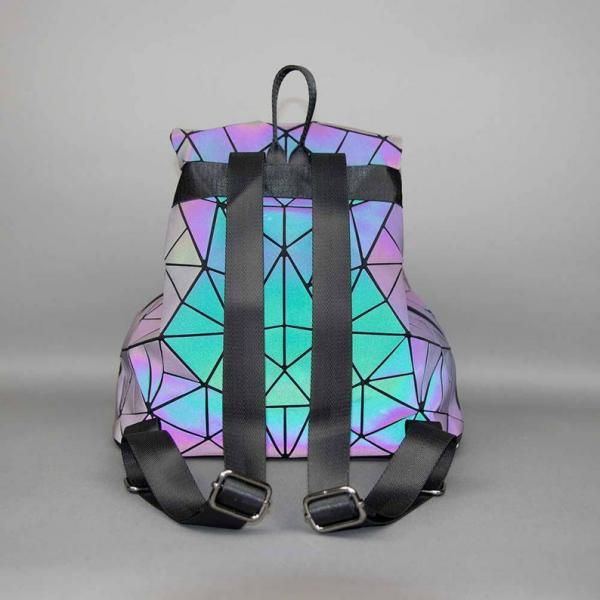 Holographic Geometric Color Changing Large Backpack picture