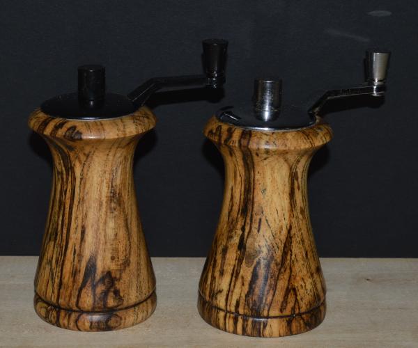 Spalted Hackberry Mini Mill Set picture