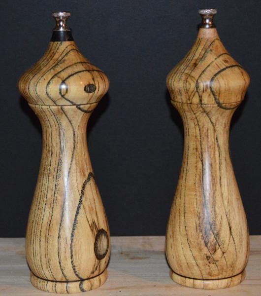 Spalted Hackberry Large Table Mill Set