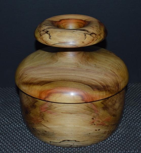 Cross Cut Spalted Poplar - Yarn Vase