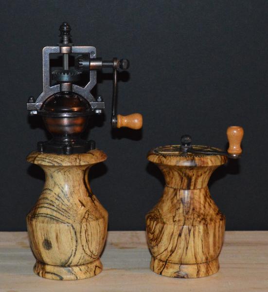 Spalted Hackberry Antique Replica Set