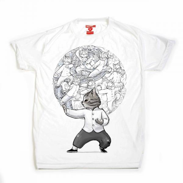 Kung Fu Cat, Sketchbook Series T-shirt picture