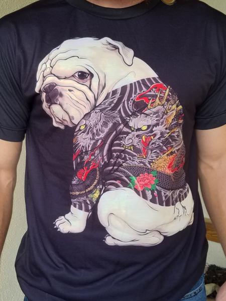 Tattooed Bulldog, Sketchbook Series T-shirt picture