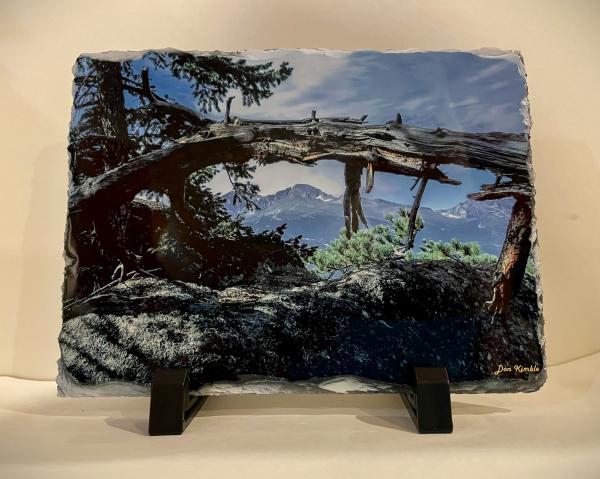 5 x 7 Slate Photo -  Longs Peak, CO picture