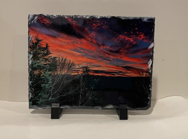 5 x 7 Slate Photo - N. Georgia Sunrise picture