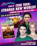 Strange New Worlds Trio GalaxyCon Richmond 2026 11x14/11x17 Autographs