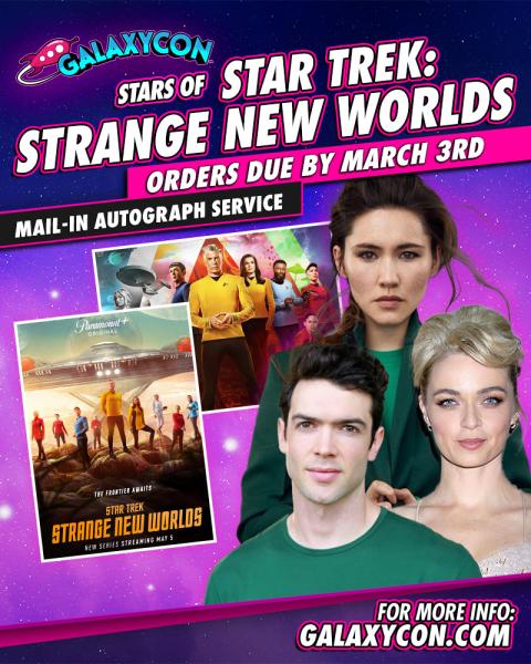 Strange New Worlds Trio GalaxyCon Richmond 2026 11x14/11x17 Autographs