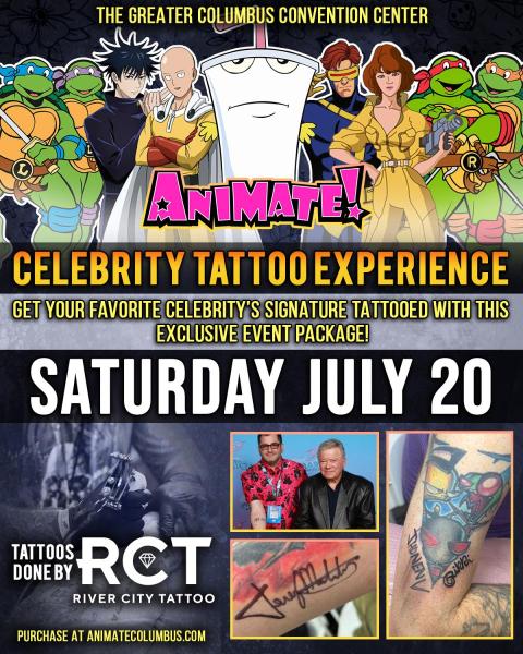 Animate! Columbus Celebrity Tattoo Experiences