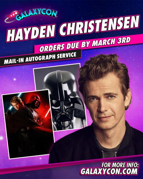 Hayden Christensen GalaxyCon Richmond 2026 11x14/11x17 Autographs
