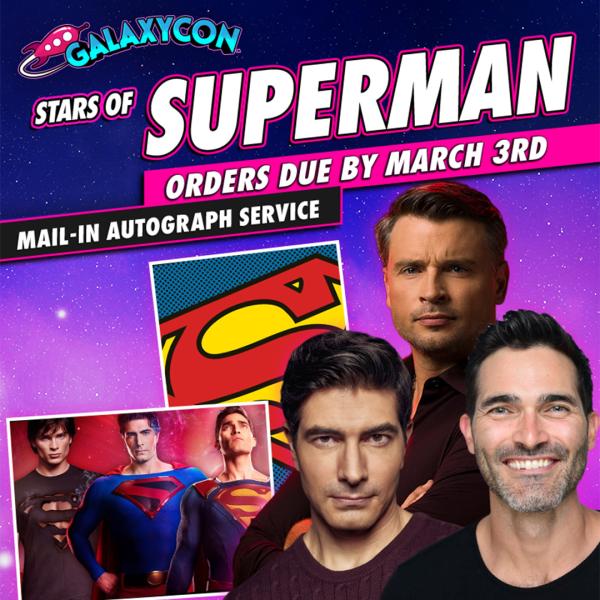 Superman Trio GalaxyCon Richmond 2026 Send-Ins