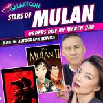 Mulan Duo GalaxyCon Richmond 2026 8x10/8x12 Autographs