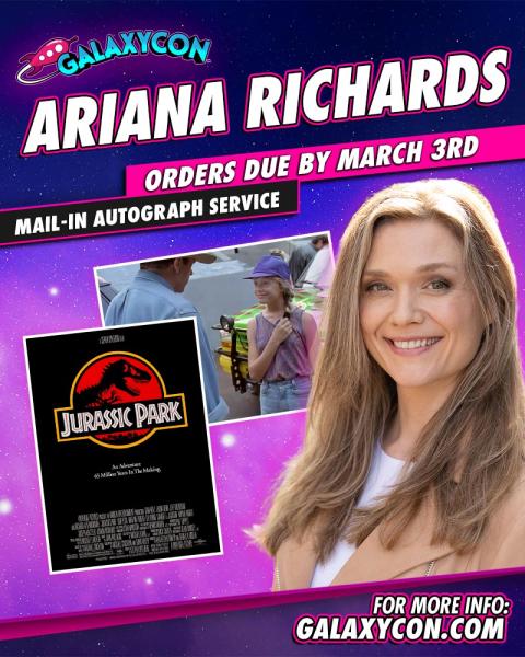Ariana Richards GalaxyCon Richmond 2026 11x14/11x17 Autographs