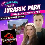 Jurassic Duo  GalaxyCon Richmond 2026 11x14/11x17 Autographs