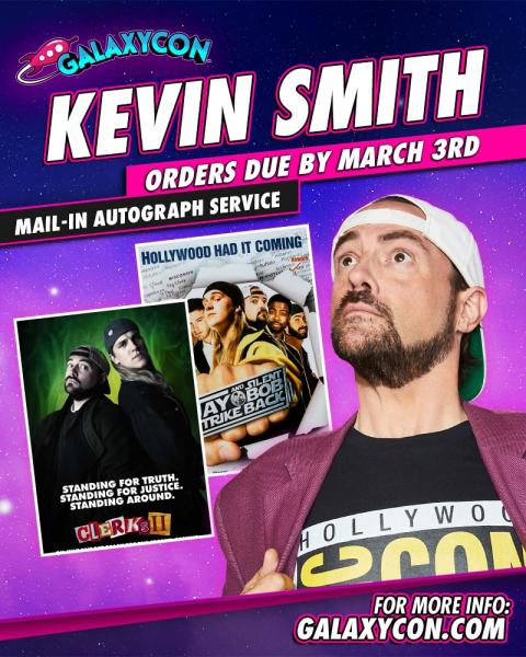 Kevin Smith GalaxyCon Richmond 2026 8x10/8x12 Autographs
