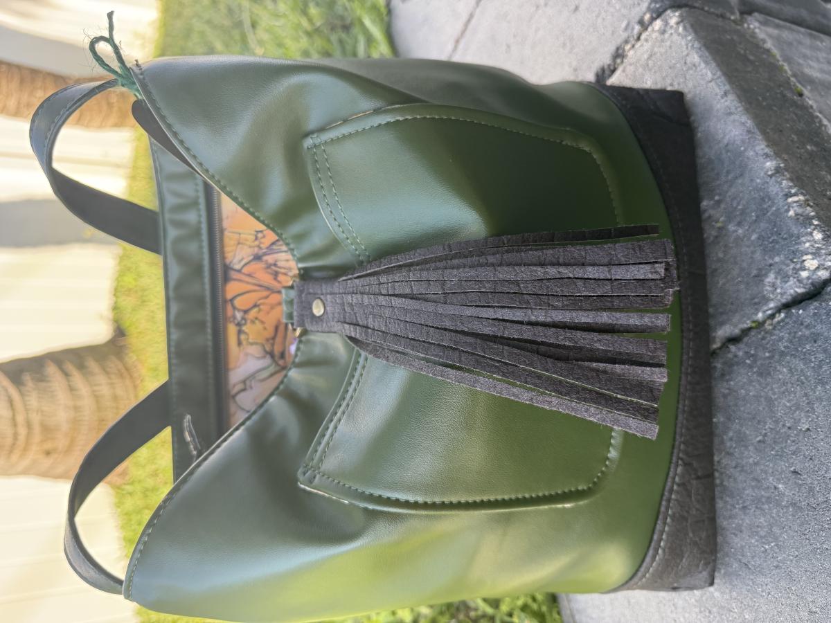 Vegan Tote Bags & boho bags designed & sewn by Poppin Loom picture