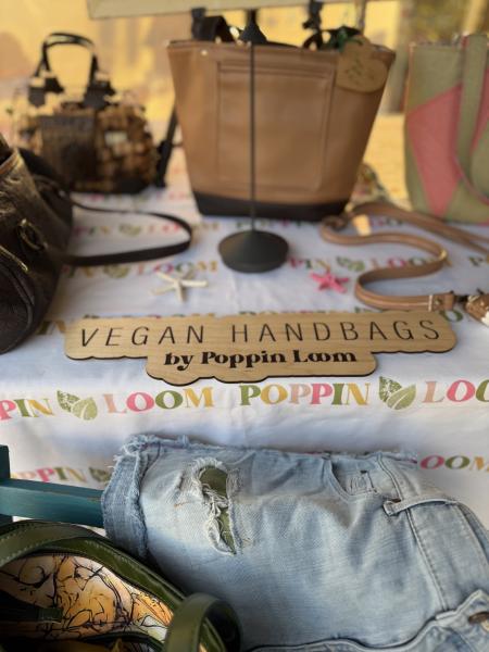 Vegan Tote Bags & boho bags designed & sewn by Poppin Loom picture
