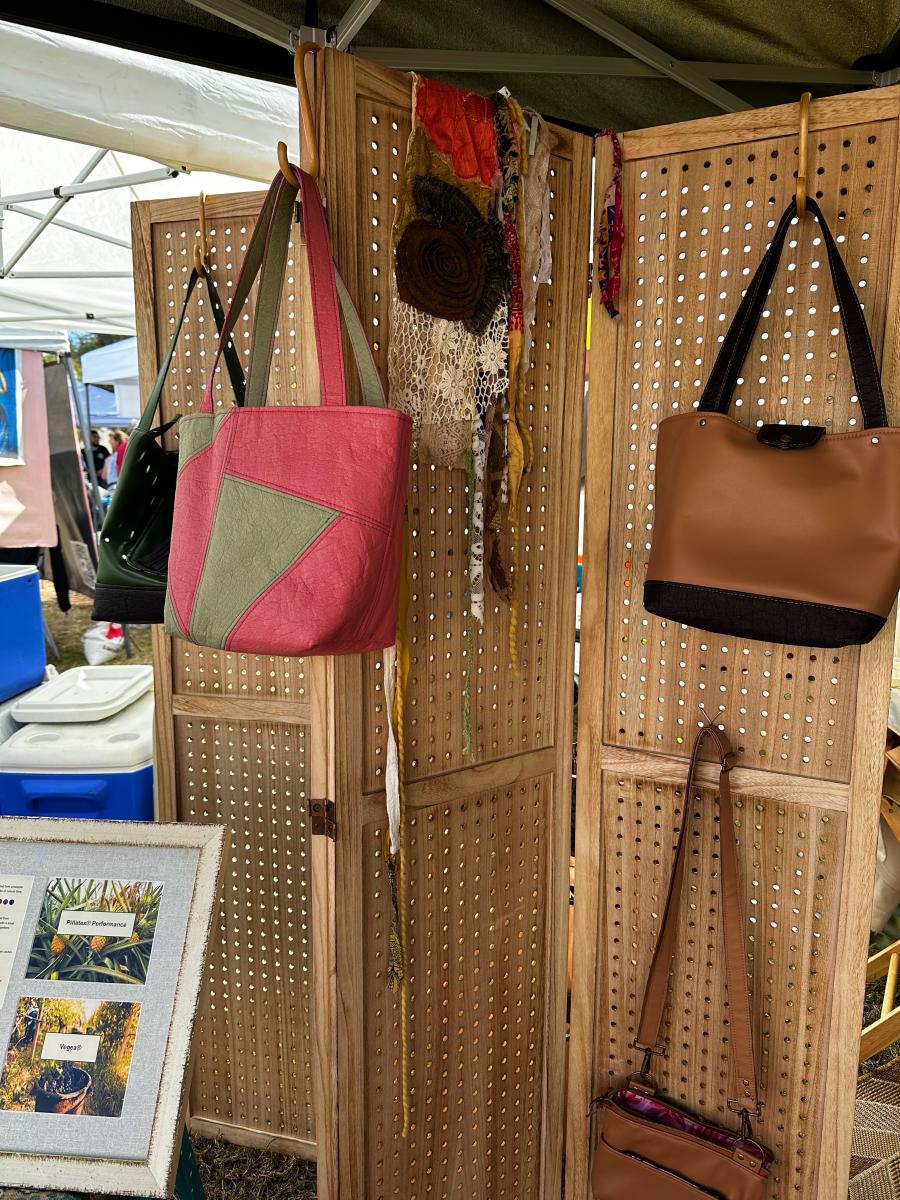 Vegan Tote Bags & boho bags designed & sewn by Poppin Loom picture