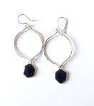 Lexigon Earrings - Eggplant