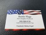Rustic flags, Dad n Daughter woodwork