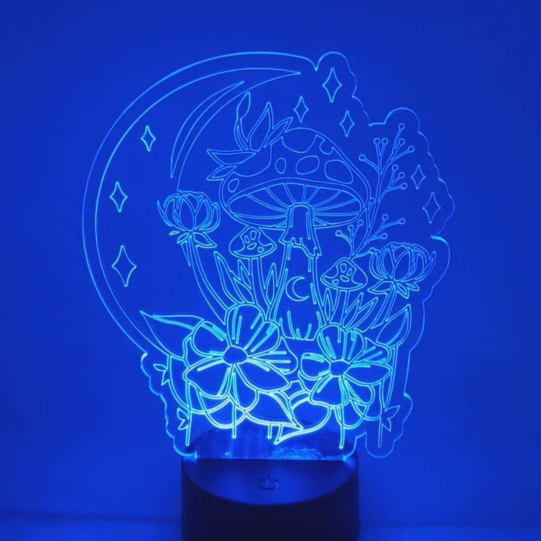 Moon and Flowers Mushroom picture