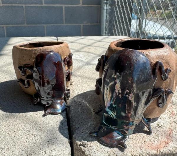 Dung Beetle Ceramic Pot / Planter, custom made