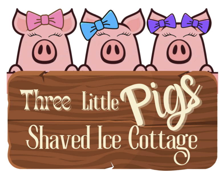 Three little pigs shaved Ice