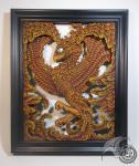 Free-Floating Picture Frame Phoenix - Red Flame