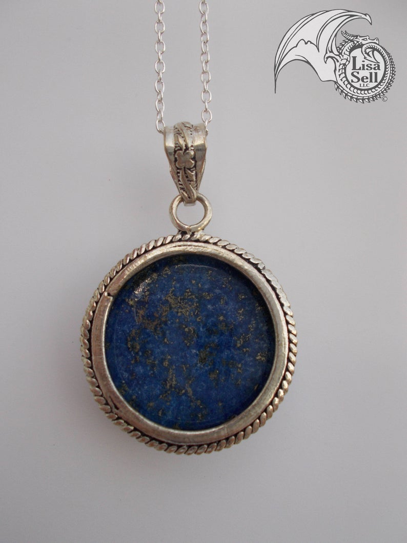 Blue Dragon Pendant on Lapis picture