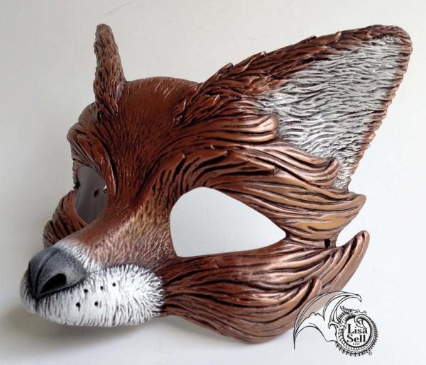 Fox Mask - Full Color with Metallic Copper picture