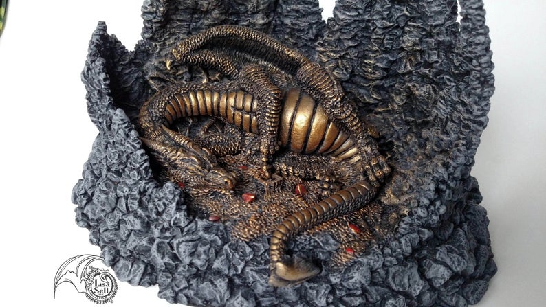 Dragon's Lair Sculpture - With Removable Dragon picture