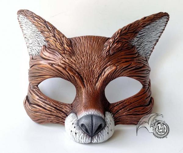 Fox Mask - Full Color with Metallic Copper picture