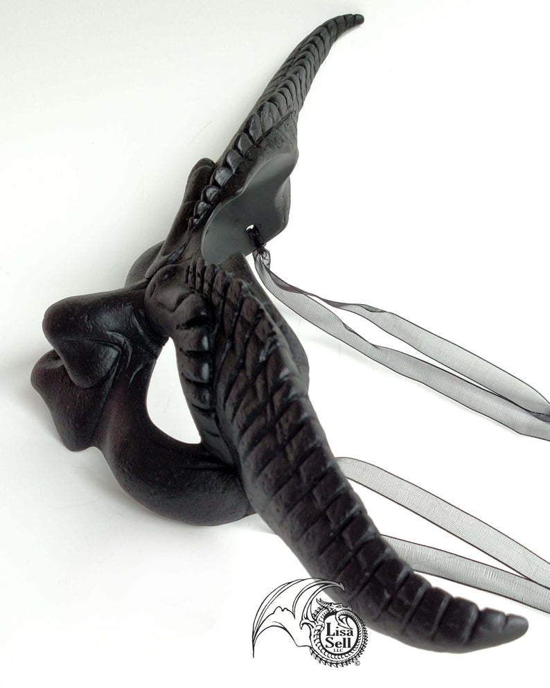 Large Black Horned (Labyrinth Inspired) Mask picture